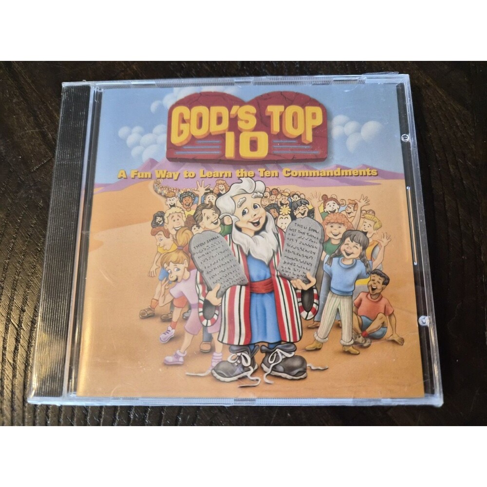 Gods Top 10 Ten Commandments CD 2002 Kids Childrens Ministry Music Brand New